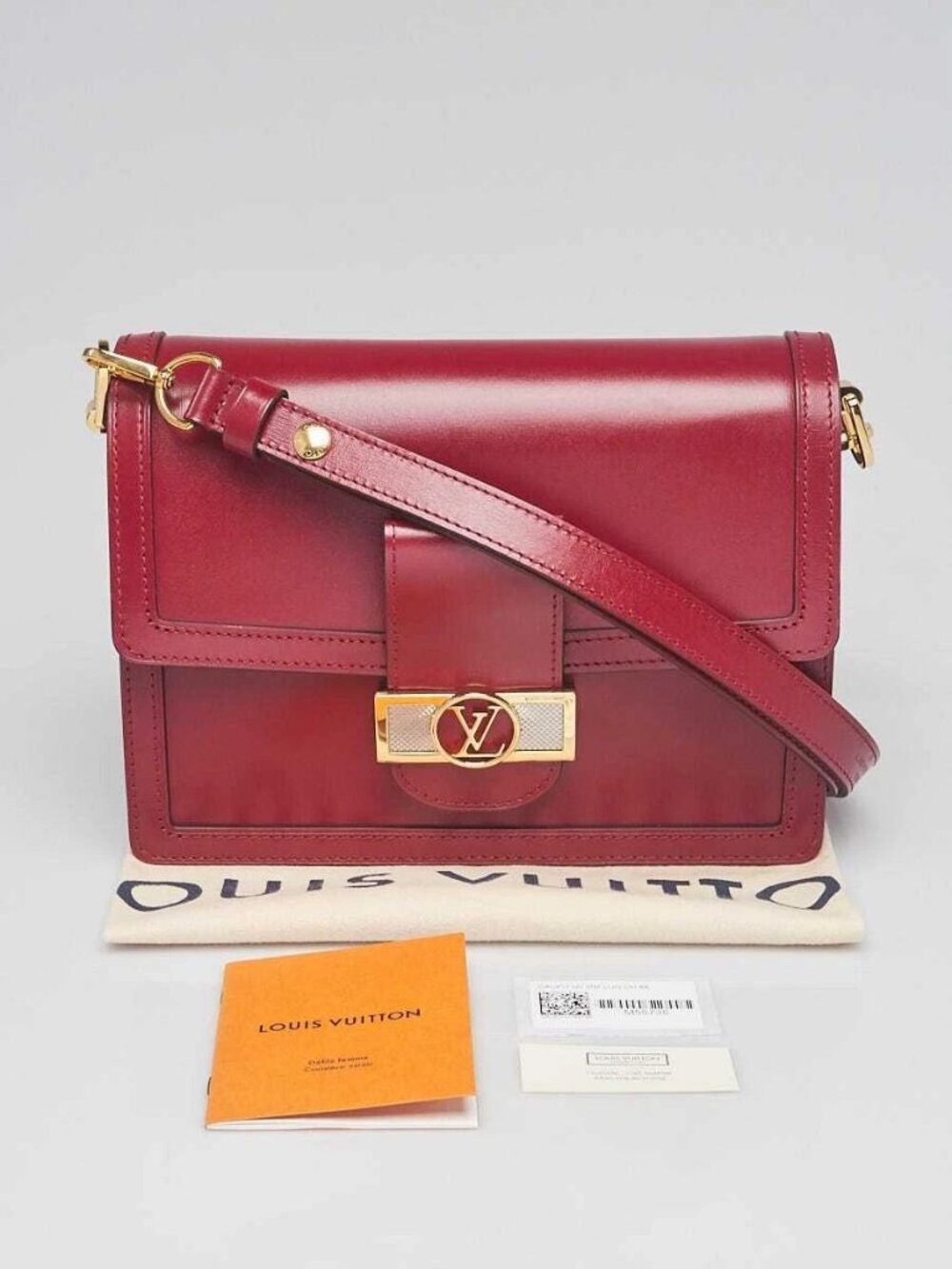 Louis Vuitton Cherry Berry Leather Dauphine MM Bag - Picture 11 of 11